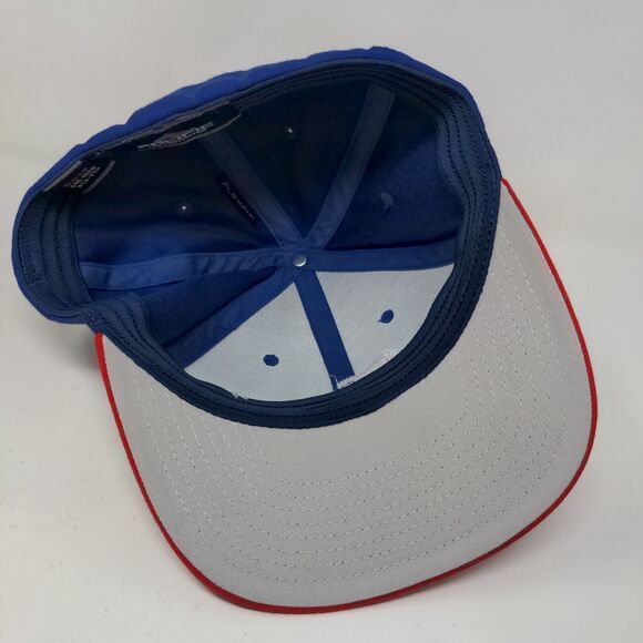 Pacific Headwear Men's Fitted Hat Blue Red Size S/M Embroidered SR Logo - Picture 8 of 11
